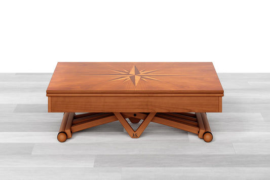 TAVOLINO TRASFORMABILE Top Intarsiato - 4/6 posti