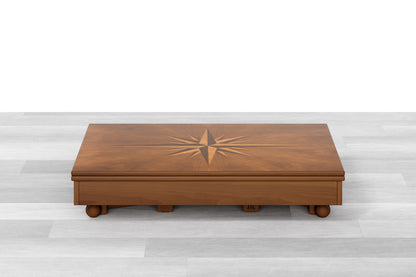 TAVOLINO TRASFORMABILE Top Intarsiato - 8/10 posti