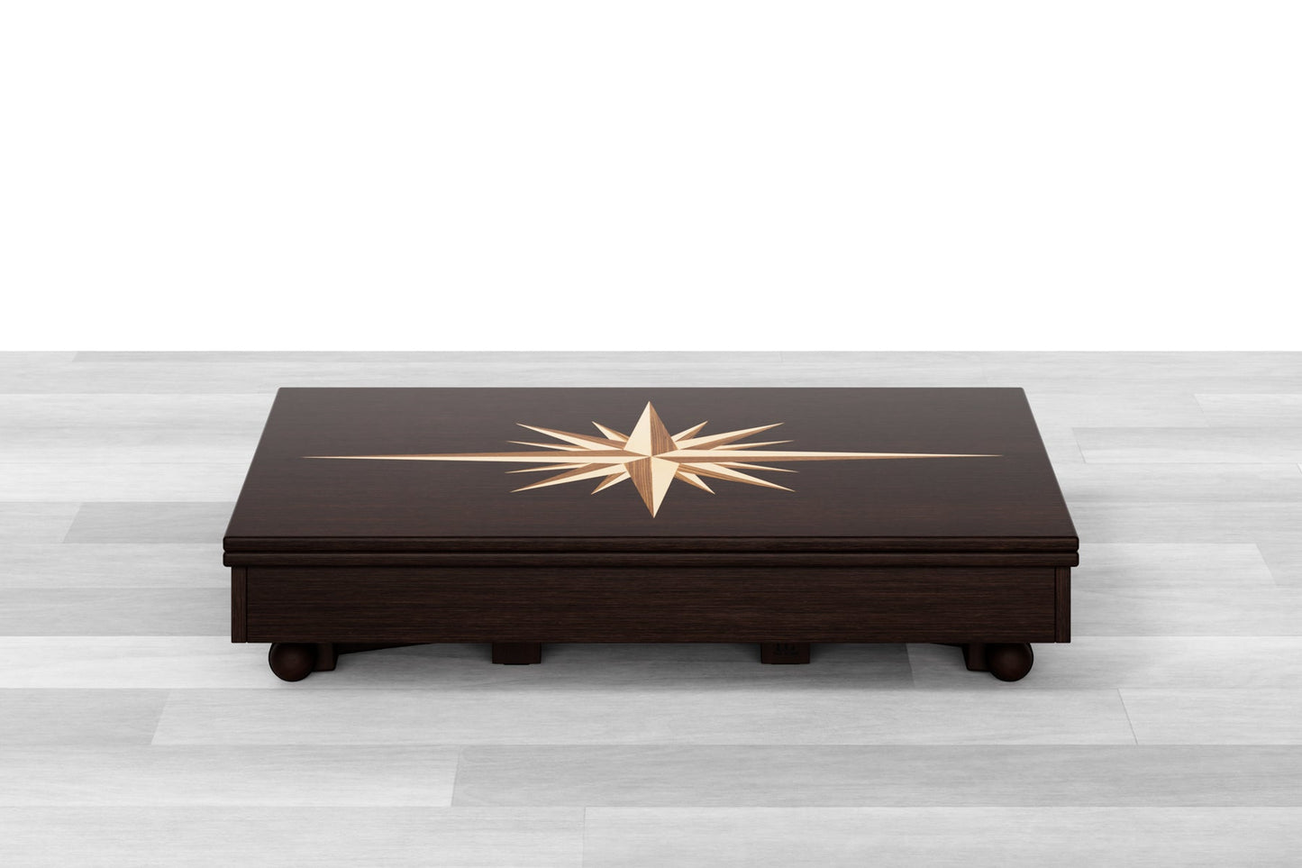 TAVOLINO TRASFORMABILE Top Intarsiato - 8/10 posti