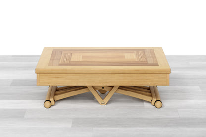 TAVOLINO TRASFORMABILE Top Intarsiato - 4/6 posti