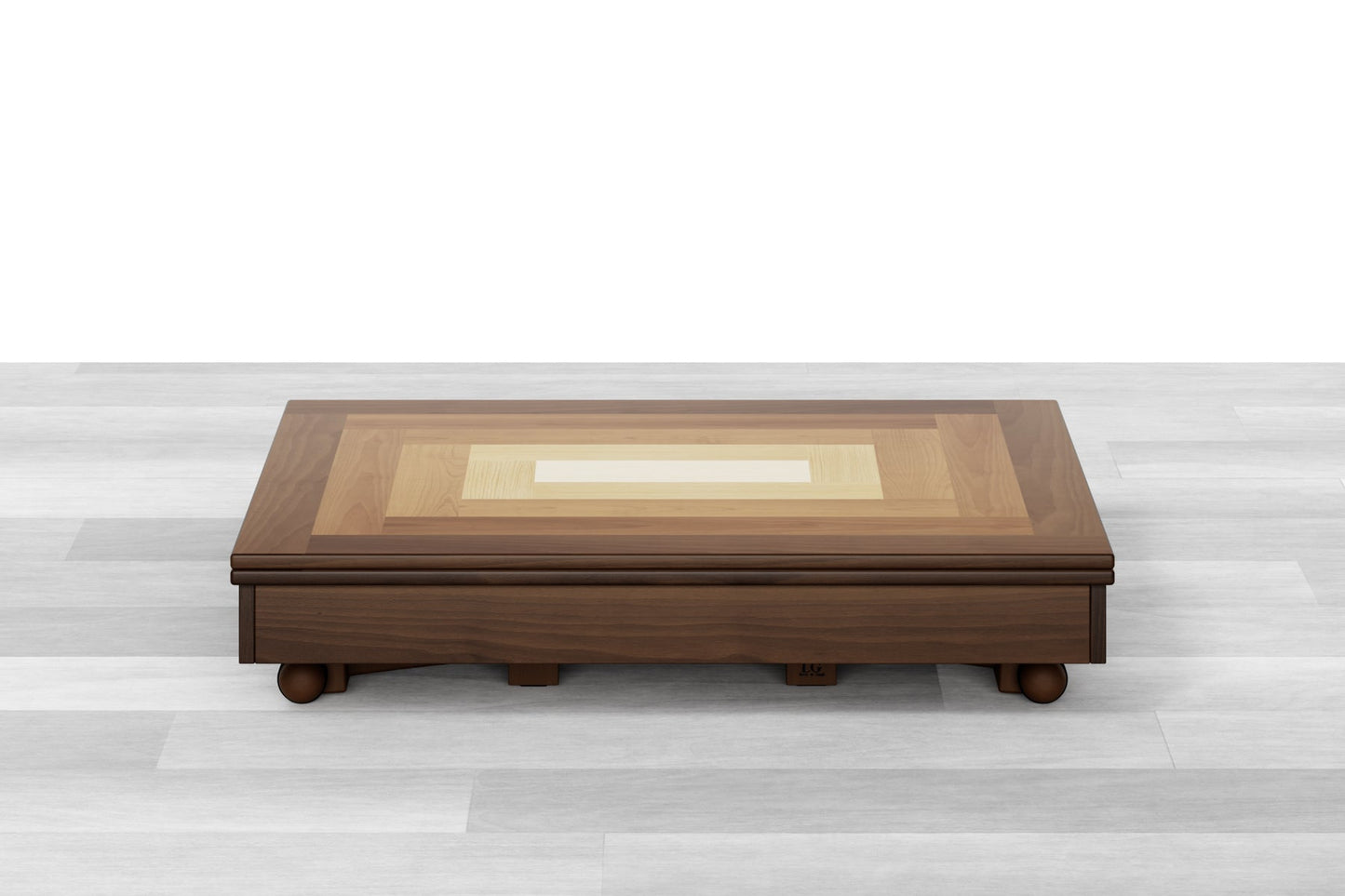 TAVOLINO TRASFORMABILE Top Intarsiato - 8/10 posti