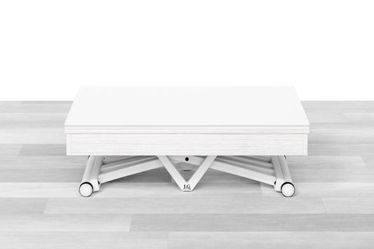 TAVOLINO TRASFORMABILE - Top Cristallo - 4/6 posti