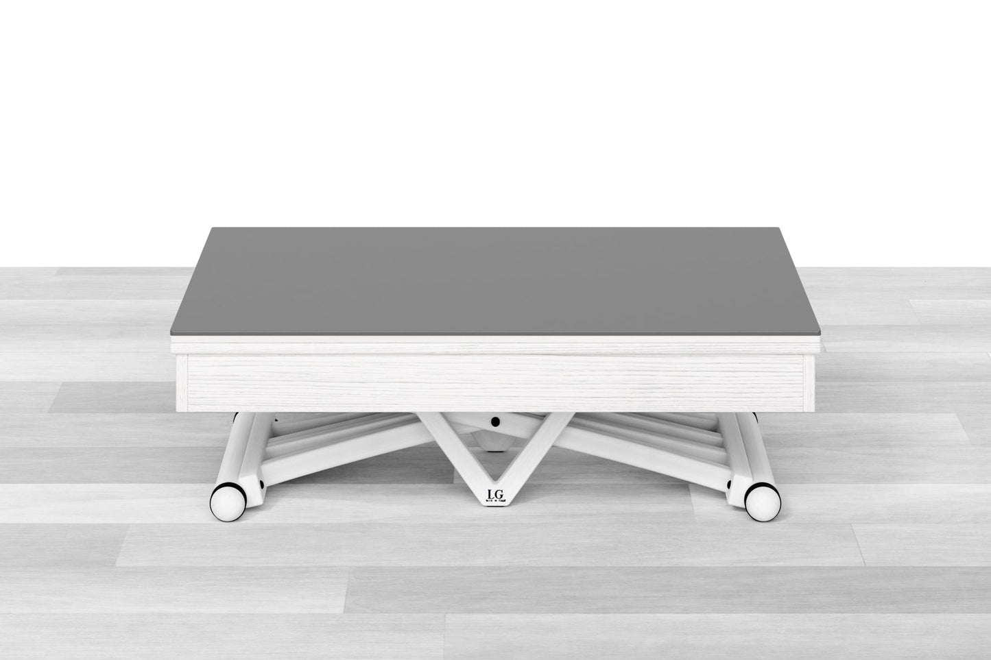 TAVOLINO TRASFORMABILE - Top Cristallo - 4/6 posti