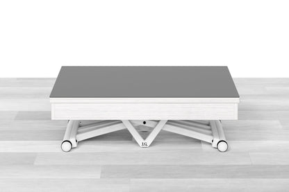 TAVOLINO TRASFORMABILE - Top Cristallo - 4/6 posti