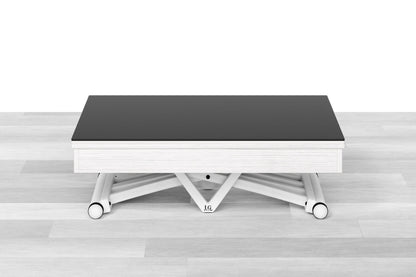 TAVOLINO TRASFORMABILE - Top Cristallo - 4/6 posti