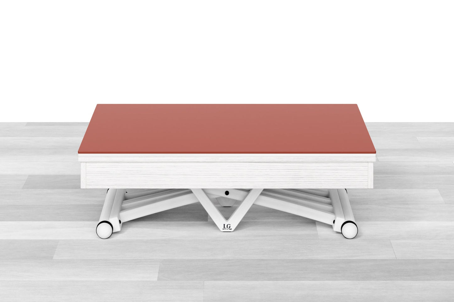 TAVOLINO TRASFORMABILE - Top Cristallo - 4/6 posti