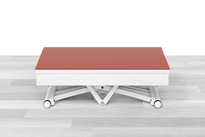 TAVOLINO TRASFORMABILE - Top Cristallo - 4/6 posti