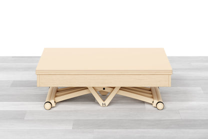 TAVOLINO TRASFORMABILE - Top Cristallo - 4/6 posti