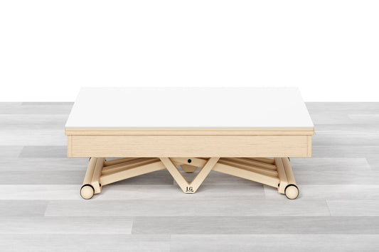 TAVOLINO TRASFORMABILE Top Cristallo - 8/10 posti