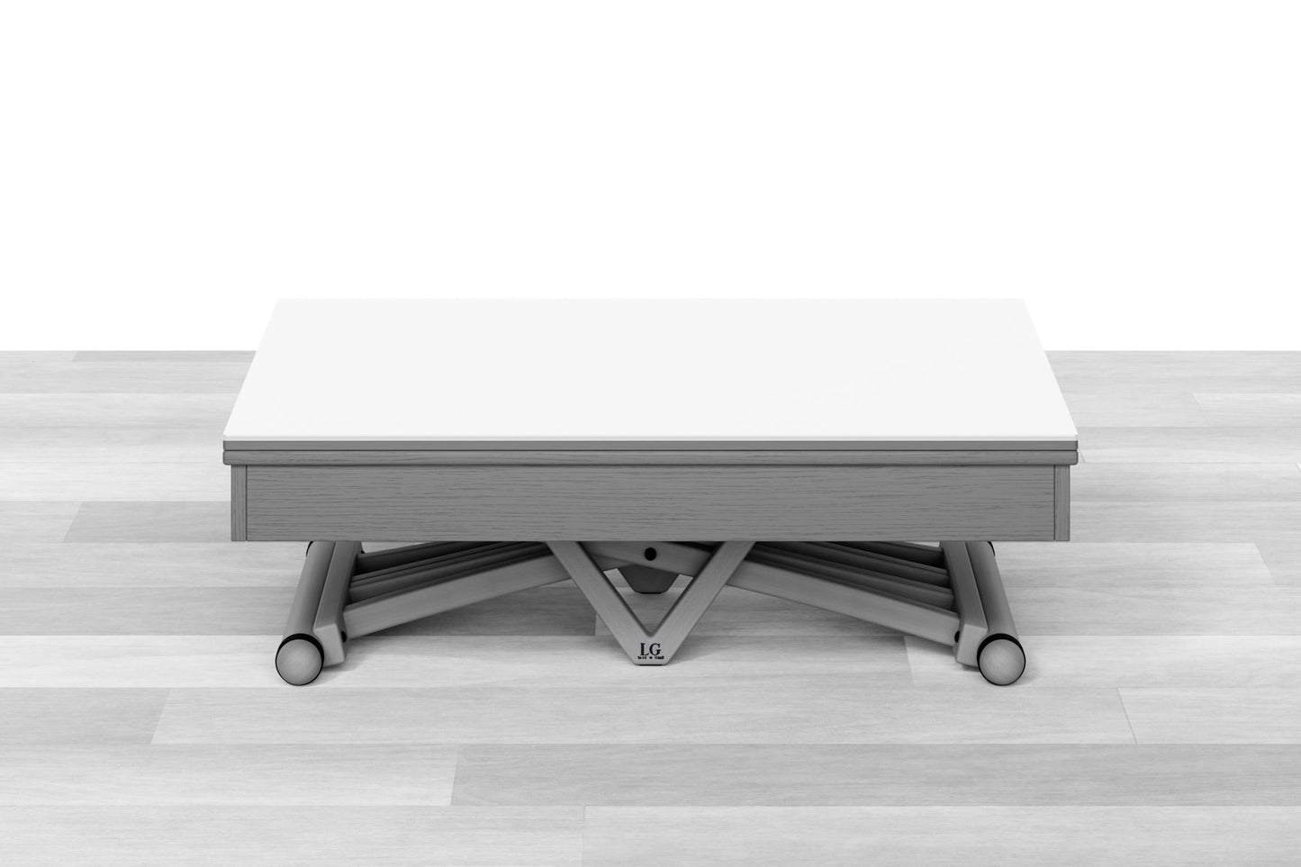 TAVOLINO TRASFORMABILE - Top Cristallo - 4/6 posti