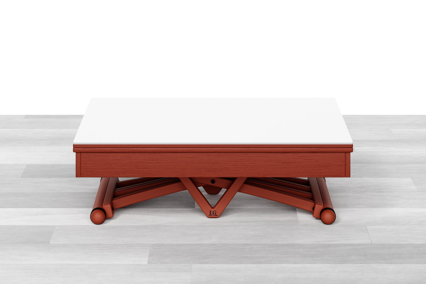 TAVOLINO TRASFORMABILE - Top Cristallo - 4/6 posti