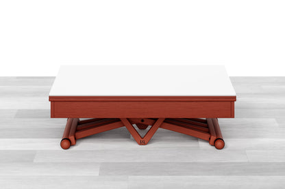 TAVOLINO TRASFORMABILE - Top Cristallo - 4/6 posti