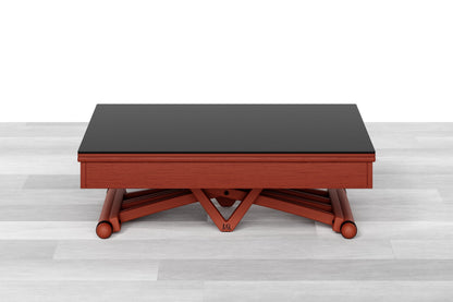 TAVOLINO TRASFORMABILE - Top Cristallo - 4/6 posti