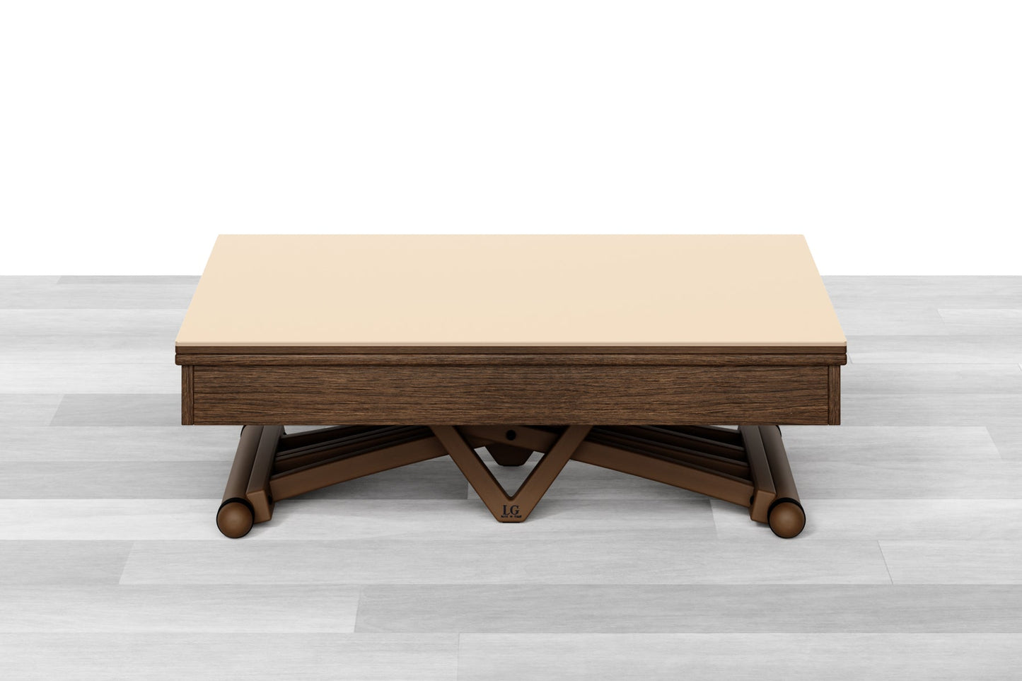 TAVOLINO TRASFORMABILE - Top Cristallo - 4/6 posti