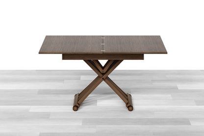 TAVOLINO TRASFORMABILE - Top Cristallo - 4/6 posti