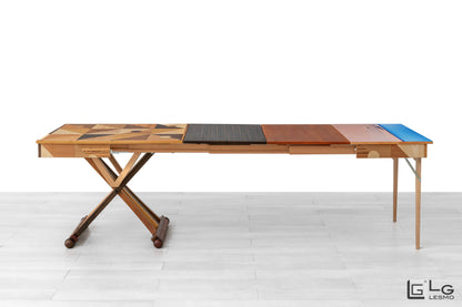 TAVOLINO ESTENSIBILE Finitura Geometrico 271cm - 12 posti