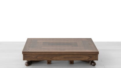 TAVOLINO TRASFORMABILE Finitura Olmo Caffè 220cm - 10 posti
