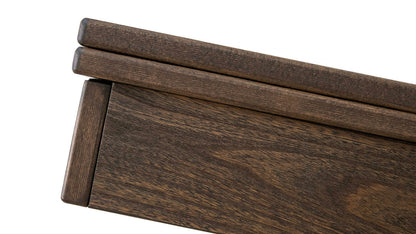 TAVOLINO TRASFORMABILE Finitura Olmo Caffè 220cm - 10 posti