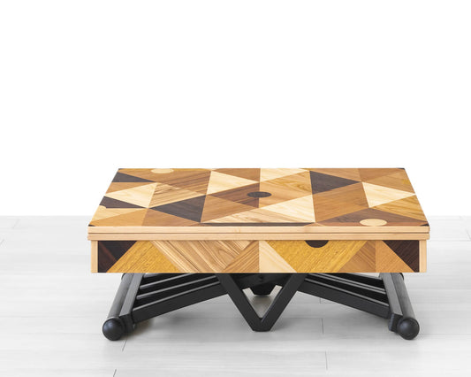 TAVOLINO TRASFORMABILE Finitura Geometrico 152cm - 6/8 posti