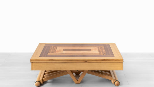 TAVOLINO TRASFORMABILE Finitura Rovere 220cm - 10 posti