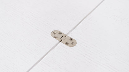 TAVOLINO TRASFORMABILE Finitura Rovere Bianco 220cm - 10 posti