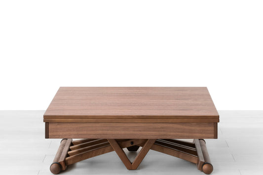 TAVOLINO TRASFORMABILE Finitura Noce Canaletto Natur Wood 200cm - 8 posti
