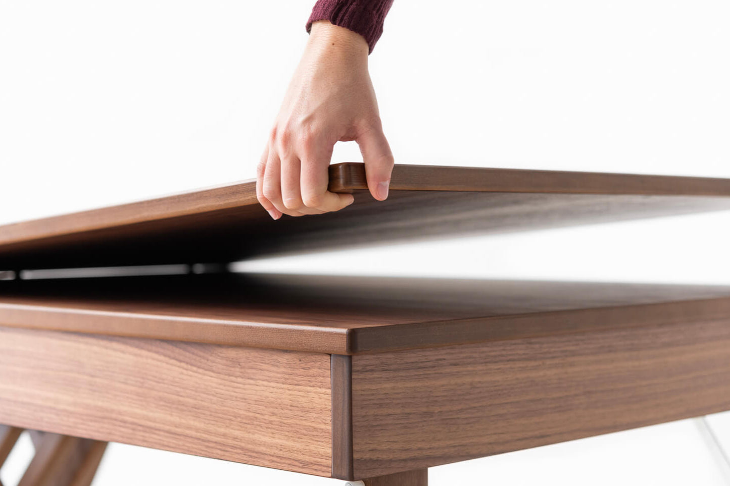 TAVOLINO TRASFORMABILE Finitura Noce Canaletto Natur Wood 200cm - 8 posti