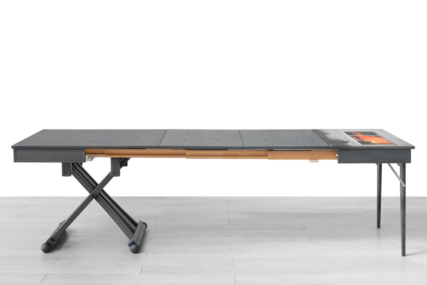 TAVOLINO ESTENSIBILE Finitura Frassino Antracite 271cm - 12 posti
