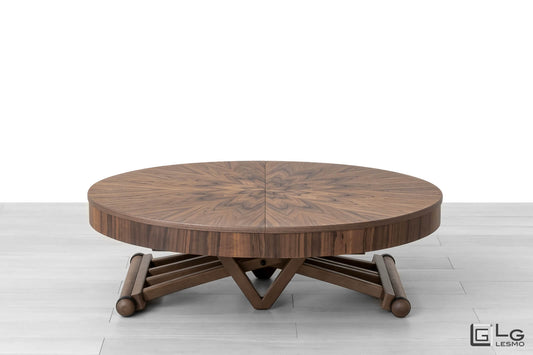 TAVOLINO ESTENSIBILE<br> Finitura Noce Canaletto<br> 300cm - 12 posti