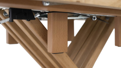 TAVOLINO ESTENSIBILE Finitura Rovere Grezzo 304cm - 14 posti