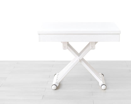 TAVOLINO TRASFORMABILE Finitura Rovere Bianco 152cm - 6 posti