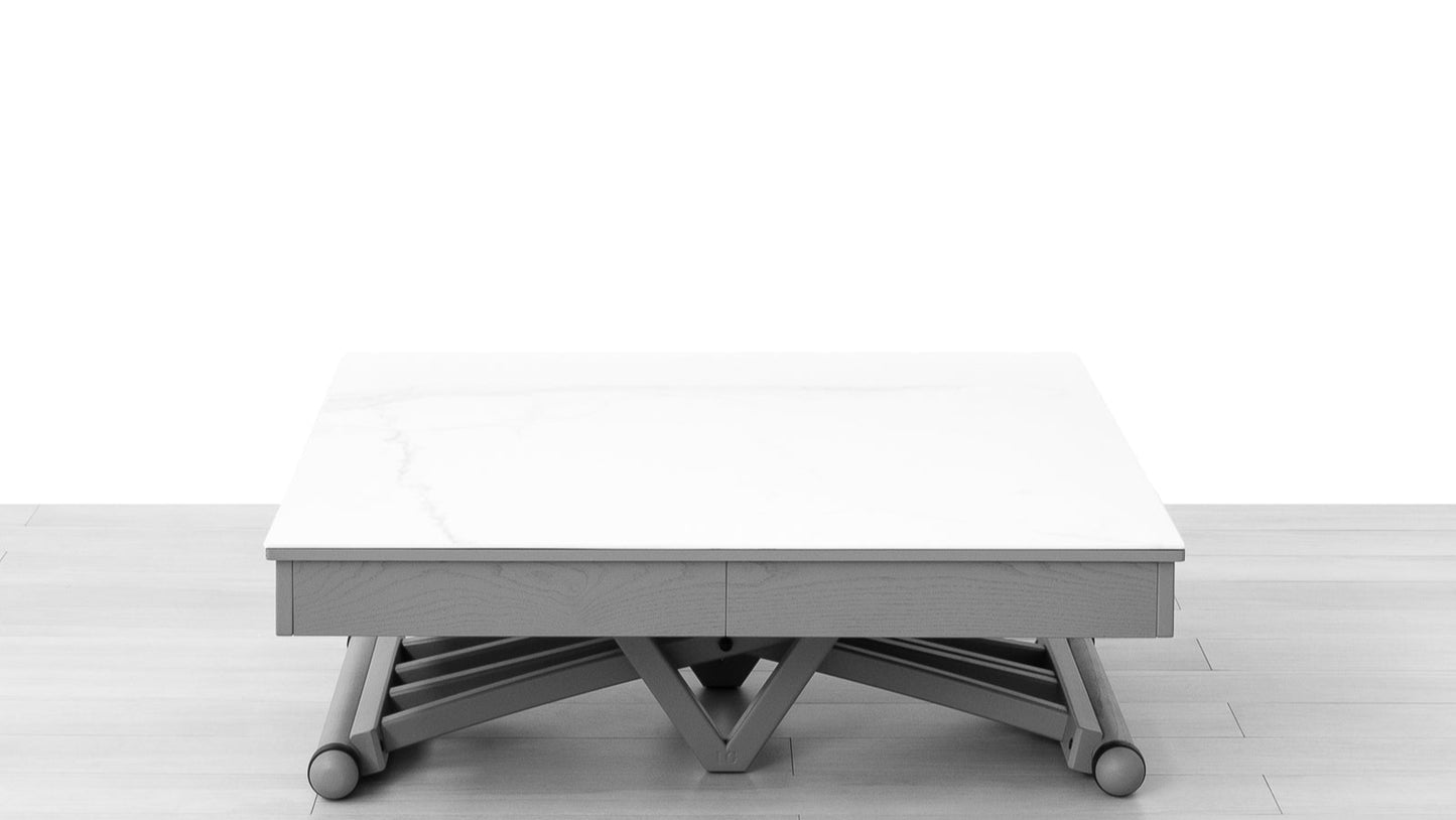 TAVOLINO ESTENSIBILE Finitura Frassino Grigio 311cm - 14 posti