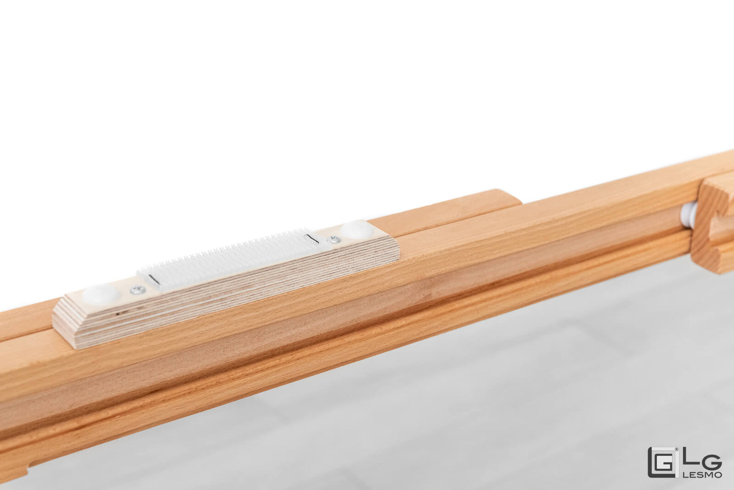 TAVOLINO ESTENSIBILE Finitura Frassino Bianco e Cristallo 304cm - 14 posti