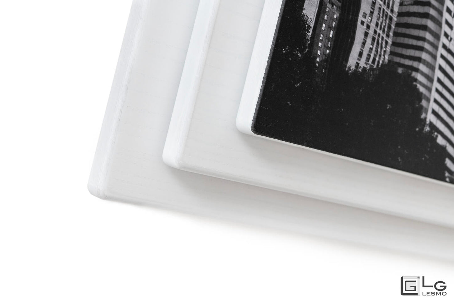 TAVOLINO ESTENSIBILE Finitura Frassino Bianco e Cristallo 304cm - 14 posti