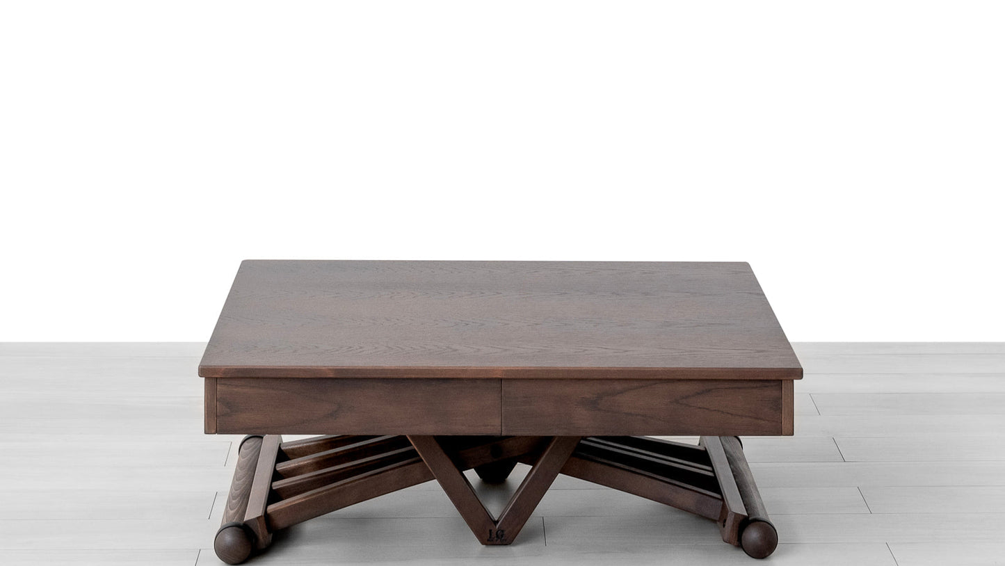 TAVOLINO ESTENSIBILE Finitura Rovere Tabacco 304cm - 14 posti