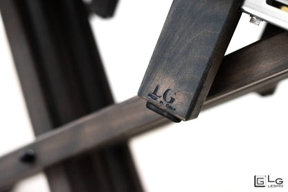 TAVOLINO ESTENSIBILE Finitura Frassino Antracite e Cristallo 271cm - 12 posti