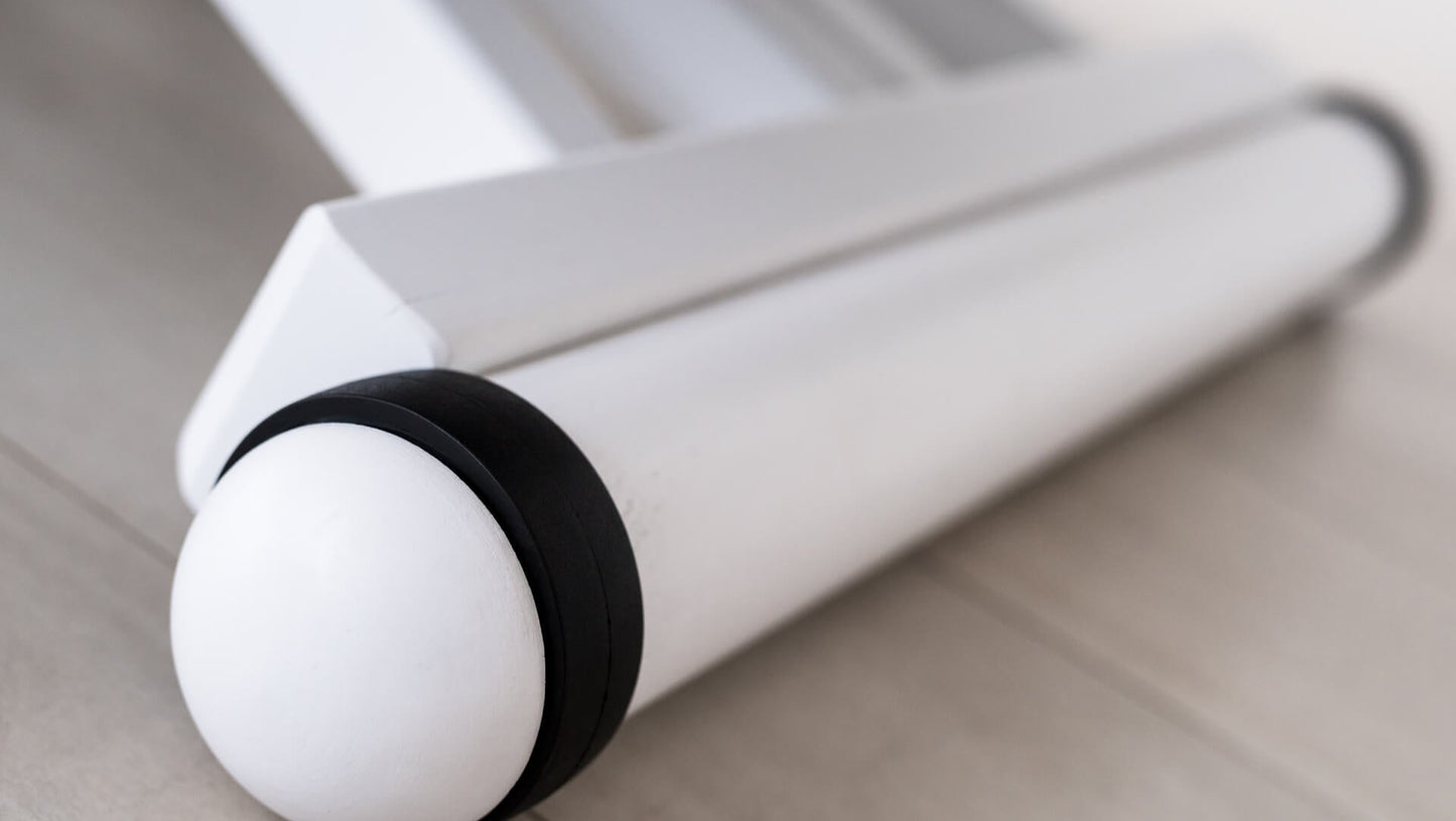 TAVOLINO ESTENSIBILE Finitura Laccato Bianco e Cristallo 271cm - 12 posti