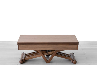 TAVOLINO TRASFORMABILE Finitura Noce Canaletto 102cm - 4 posti