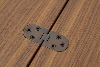 TAVOLINO TRASFORMABILE Finitura Noce Canaletto 102cm - 4 posti