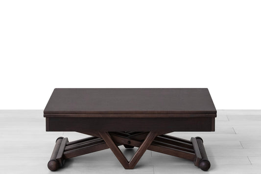 TAVOLINO TRASFORMABILE Finitura Wengé 102cm - 4 posti