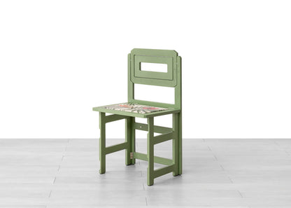 SEDIA PIEGHEVOLE HIBISCUS Finitura Spazzolato Salvia Similpelle Capsule Collection 23/24