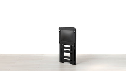 SEDIA PIEGHEVOLE Finitura Spazzolato Nero Similpelle Fucsia