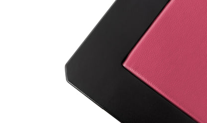 SEDIA PIEGHEVOLE Finitura Spazzolato Nero Similpelle Fucsia